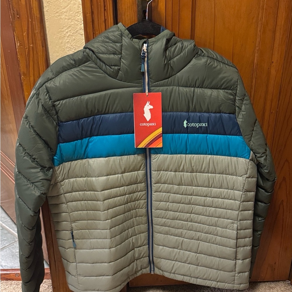Women’s Fuego Cotopaxi Fown Puffer Jacket - Spruce, Blue, and Brush